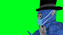 a cartoon character wearing a mask that says esol