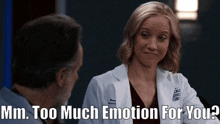 Chicago Med Hannah Asher GIF - Chicago Med Hannah Asher Mm Too Much Emotion For You GIFs