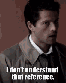 Castiel Supernatural GIF - Castiel Supernatural I Dont Understand That Reference GIFs