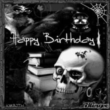 Happy Birthday Skull Horror GIF - Happy Birthday Skull Horror Skull GIFs
