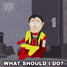 What Should I Do Captain Hindsight GIF - What Should I Do Captain Hindsight South Park GIFs