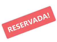 a red label that says reservada in white letters