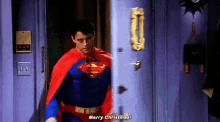 Joey Tribbiani Superman GIF - Joey Tribbiani Superman Merry Christmas GIFs