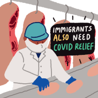 Butcher Immigrants Sticker - Butcher Immigrants Meat Worker Stickers
