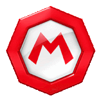 Team Mario Coin Icon Sticker