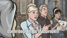 archer pam inappropes