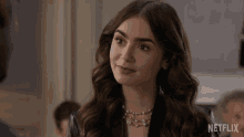 Frown Emily Cooper GIF - Frown Emily Cooper Lily Collins GIFs