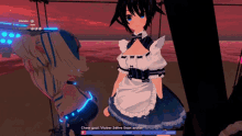 a screenshot of a video game that says cheer goal vtuber 2live sean avatar