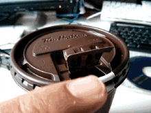 Tim Hortons Coffee GIF - Tim Hortons Coffee Coffee Lid GIFs