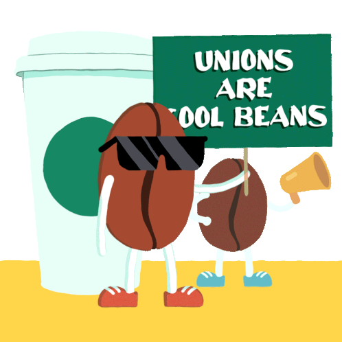 Unions Are Cool Beans Union Power Sticker - Unions Are Cool Beans Union Power Good Union Jobs Stickers
