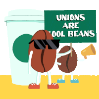 Unions Are Cool Beans Union Power Sticker - Unions Are Cool Beans Union Power Good Union Jobs Stickers