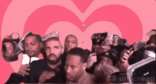 Drake Cheering Drake Pink Heart GIF - Drake Cheering Drake Pink Heart Drake Thee Remix GIFs