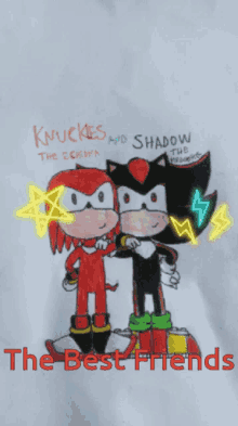 Knuckles The Echidna Shadow The Hedgehog GIF - Knuckles The Echidna Shadow The Hedgehog The Best Friends GIFs