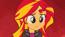 Sunset Shimmer Being Determined GIF - Sunset Shimmer Being Determined Nervous GIFs