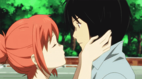 Kiss Anime GIF  Kiss Anime  Discover  Share GIFs
