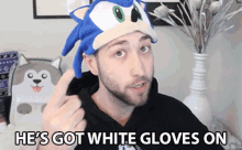Hes Got White Gloves On Alex GIF - Hes Got White Gloves On Alex Costume GIFs