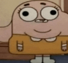 a close up of gumball from the amazing world of gumball .