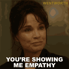 Youre Showing Me Empathy Sonia Stevens GIF - Youre Showing Me Empathy Sonia Stevens Wentworth GIFs