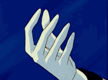 a close up of a person 's leg against a blue backdrop