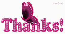 Thanks Butterfly GIF - Thanks Butterfly Sparkling GIFs