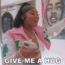 Give Me A Hug Erica Banks GIF - Give Me A Hug Erica Banks Hip Hop My House GIFs