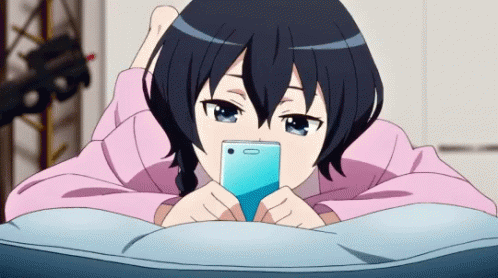 Phone Anime GIF  Phone Anime Texting  Discover  Share GIFs