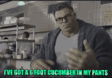 Hulk Cucumber GIF - Hulk Cucumber Boner GIFs