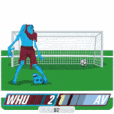 West Ham United F.C. (2) Vs. Aston Villa F.C. (1) Second Half GIF - Soccer Epl English Premier League GIFs