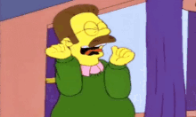 Ned Flanders Excited GIF - Ned Flanders Excited The Simpsons GIFs