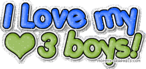 I Love You I Love My Boys Sticker - I Love You I Love My Boys Heart Stickers