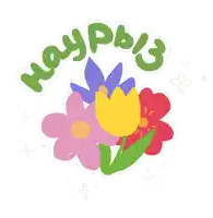 a bunch of colorful flowers are surrounded by the words haypbi3