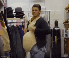 Pregnant Suit Costume GIF - Pregnant Suit Costume Halloween Costume GIFs