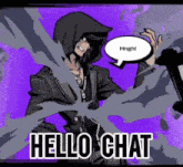 Hello Chat Neo The World Ends With You GIF - Hello Chat Neo The World Ends With You Neo Twewy GIFs