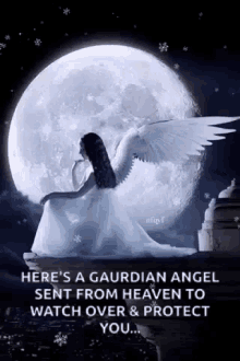 Angel Moonlight GIF - Angel Moonlight Wings GIFs
