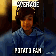 Potato Average Fan GIF - Potato Average Fan Raidius GIFs