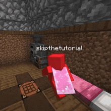 a screenshot of a video game with the words skip the tutorial