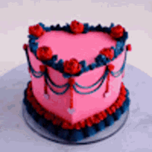 Cake Dessert GIF - Cake Dessert Heart Cake GIFs