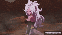 a close up of a person 's hair with the words make a gif.com at the bottom .