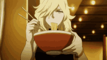 anime jormungand ramen schokolade eating