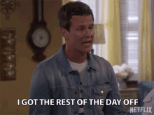 I Got The Rest Of The Day Off Scott Weinger GIF - I Got The Rest Of The Day Off Scott Weinger Steve Hale GIFs