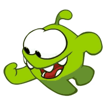 me om nom cut the rope point at myself look at me