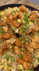 Sesame Chicken Fried Rice GIF - Sesame Chicken Fried Rice Food GIFs
