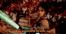 Mortal Kombat Jade GIF - Mortal Kombat Jade I Suppose You Would Be The Better Match GIFs