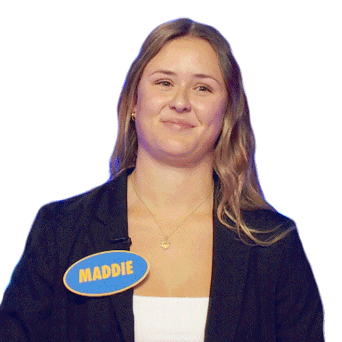 Smiling Maddie Sticker - Smiling Maddie Family Feud Canada Stickers