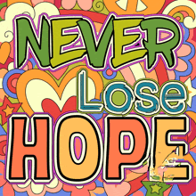 a poster that says " never lose hope "