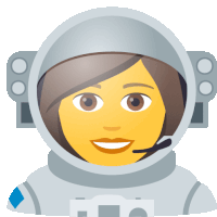 Woman Astronaut People Sticker - Woman Astronaut People Joypixels Stickers