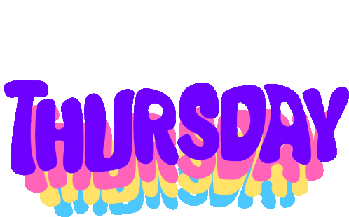 Thursday Happy Thursday Sticker - Thursday Happy Thursday Bounce Stickers