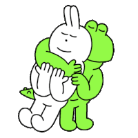 Pat Hug Sticker - Pat Hug Cuddle Stickers