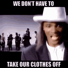 We Dont Have To Take Our Clothes Off GIF - We Dont Have To Take Our Clothes Off Jermaine Stewart GIFs