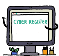 Cyber Register To Vote On Monday Cyber Sticker - Cyber Register To Vote On Monday Cyber Register To Vote Stickers